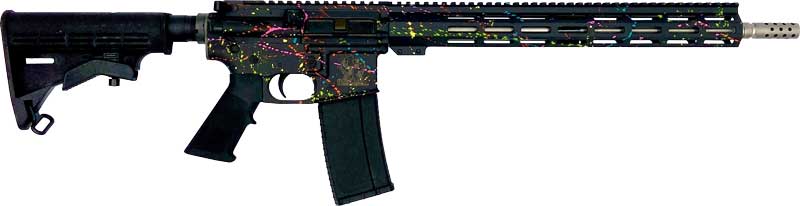 638457791471 Glfa Ar15 Splatter 223 Wylde - 16" S/s Bbl Black Splatter