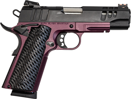 638457790399 Glfa 1911 Pistol 45acp 4.25" - Black Slide Black Cherry Frame