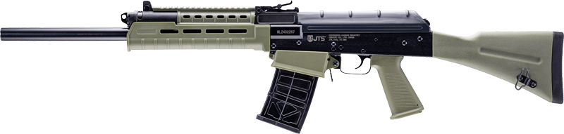 810058882028 Jts M12ak-t1a 12ga 3" 18.7" - (2)5rd Mags M-lok Rail Odg