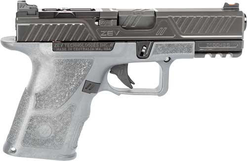 Zev Technologies Zev Oz9c Combat Pistol 10rd - 9mm Compact Slide Grey Grip<