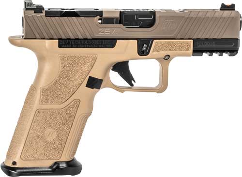 Zev Technologies Zev Oz9c Elite Pistol Xgrip - Fde Slide Blk Barrel 9mm 10rd