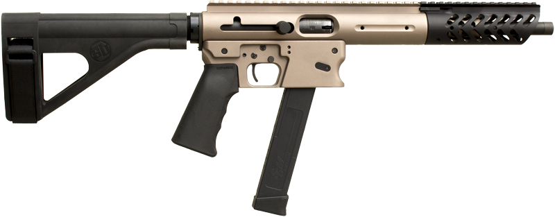 Tnw Aero Survival Pistol 9mm - 10.25" Tb 33rd Brace Drk Earth