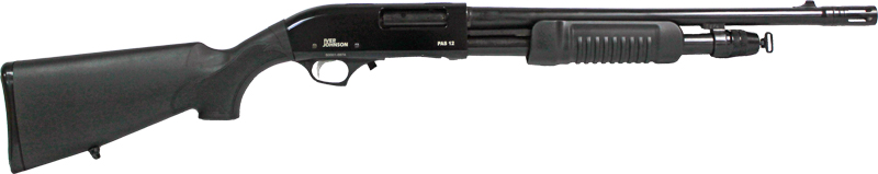 797734004403 Iver Johnson Pump 12ga 3" 18" - Muzzle Brake Blued Synthetic