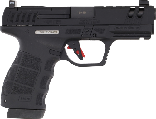 810075873245 Sar Usa Sar9c 9mm Compact Gen3 - 4" 2-10rd Black