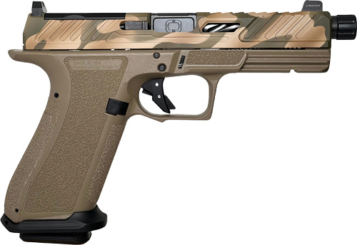 Shadow Systems Dr920 Elite Fde - 9mm Optc Cut/thrded Camo Slide