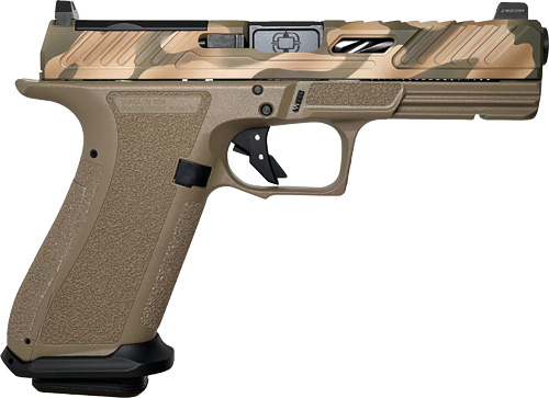 Shadow Systems Dr920 Elite Fde - 9mm Optc Cut/unthrd Camo Slide