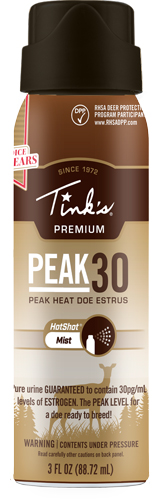 TINK'S Peak30 Premium Doe estrus Spray Mist Deer Seychelles TINK'S Peak30 Premium Doe estrus Spray Mist Deer Seychelles